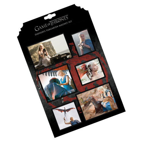 Game of Thrones - Daenerys Targaryen Magnet Set - Collectors Magnets - New, Mint Condition