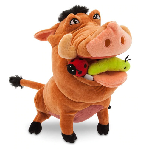 Disney The Lion King Plush - Pumbaa Medium 14" - Disney Store Import - New, Mint Condition