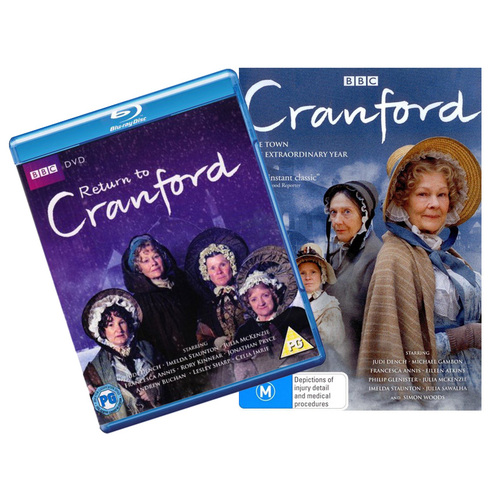 Cranford (DVD, 2009, 2-Disc Set) PLUS Return to Cranford (2010, Blu-ray) AS NEW