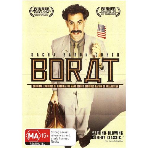 Borat - Sacha Baron Cohen (DVD, 2002, R4 Australia) As New Condition