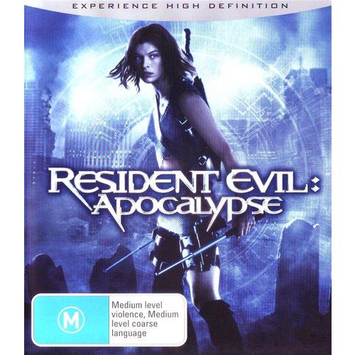 Resident Evil: Apocalypse (Blu Ray, 2008, Multiregion A/B/C) Brand New