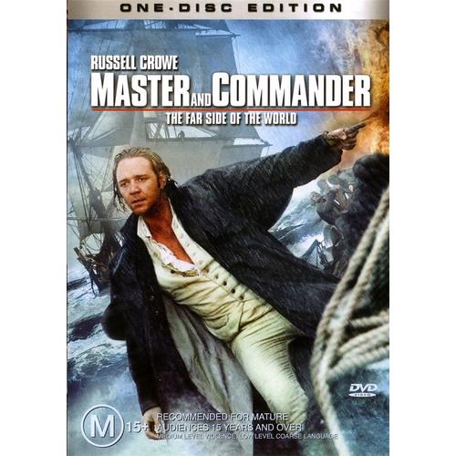 Master And Commander The Far Side Of The World (DVD, 2004, R4 Australia) As New
