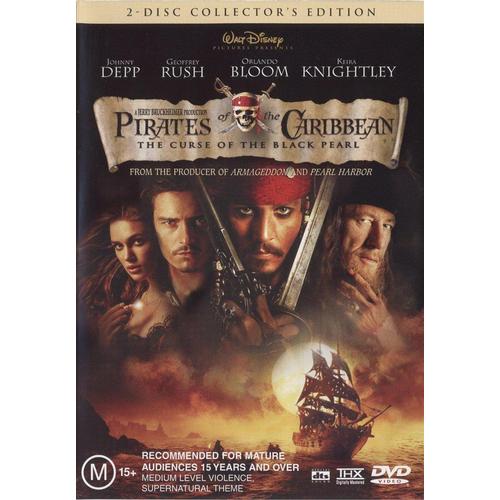 Pirates Of The Caribbean: Curse Of The Black Pearl (2 Disc DVD, 2003) Like New Condition