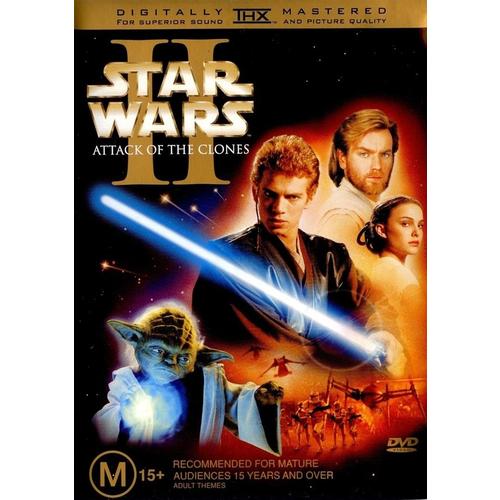 Star Wars 2: Attack Of The Clones (DVD, 2002)