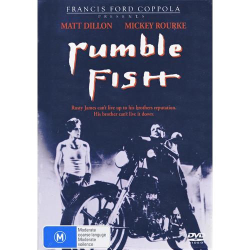 Rumble Fish (DVD, 2013) New Still In Shrinkwrap