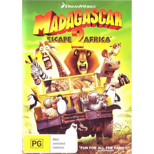 Madagasgar Escape 2 Africa (DVD, 2008, 1 Disc) As New Condition