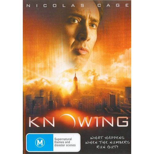 Knowing (DVD, 2009, 1 Disc) As New Condition