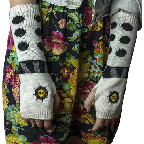 Elope Doctor Who Dalek Arm Warmers (White) - New With Tags