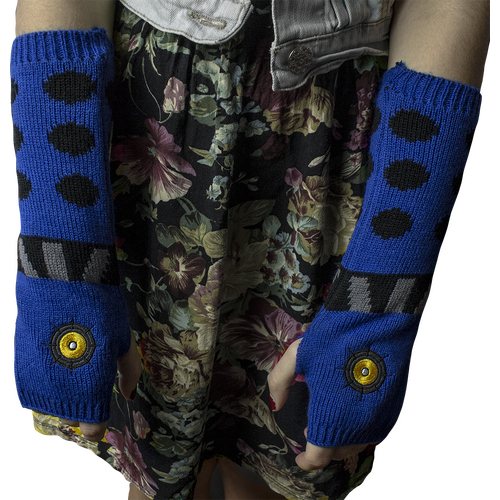 Elope Doctor Who Dalek Arm Warmers (Blue) - New With Tags