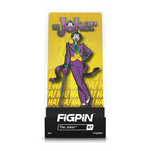 FiGPiN #87 DC The Joker Pin Badge In Collector Case - New, Mint Condition