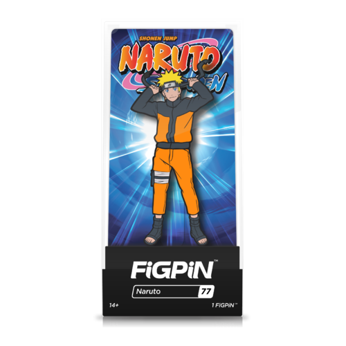 FiGPiN #77 Naruto Shippuden Naruto Pin Badge In Collector Case - New, Mint Condition