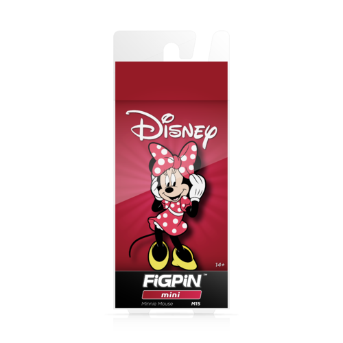 FiGPiN M15 Disney Minnie Mouse Pin Badge In Collector Case - New, Mint Condition