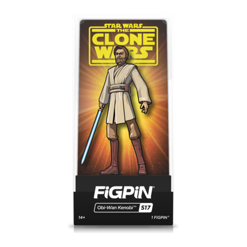 FiGPiN 517 Star Wars The Clone Wars Obi-Wan Kenobi - New, Unopened