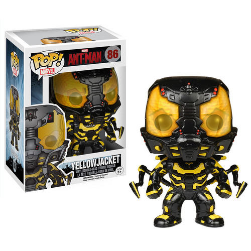 Funko POP! Marvel Ant-Man #86 Yellowjacket (Glow In The Dark) Mint Condition