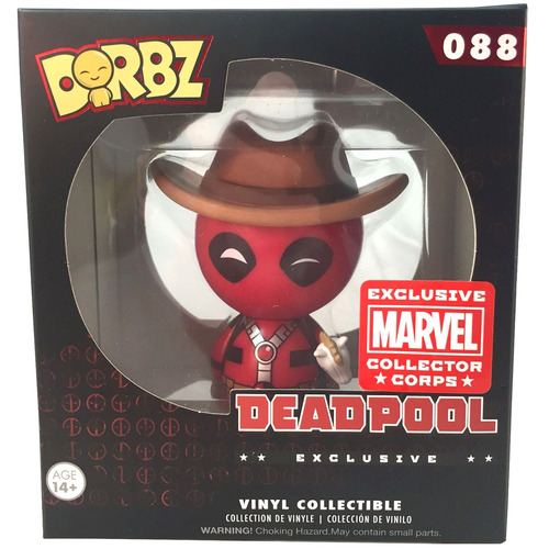 Funko Dorbz Marvel Deadpool (Cowboy) #088 EXCLUSIVE Mint Condition