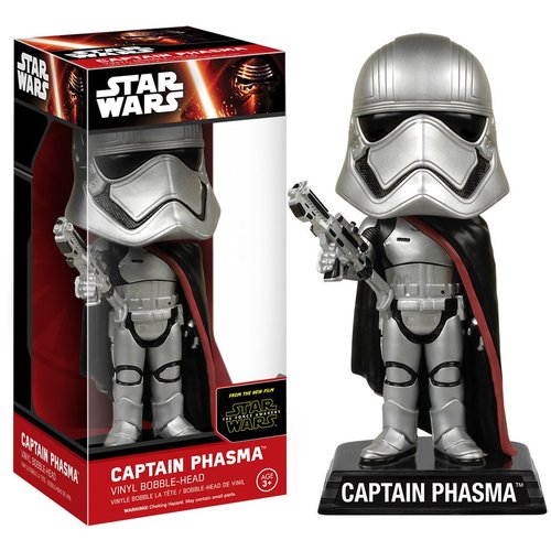 Funko Wacky Wobbler Star Wars Captain Phasma - New, Box Damage