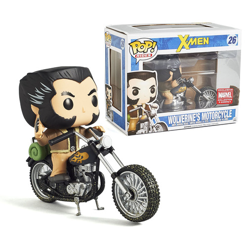 Funko POP! Rides Marvel Wolverine's Motorcycle #26 EXCLUSIVE Mint Condition