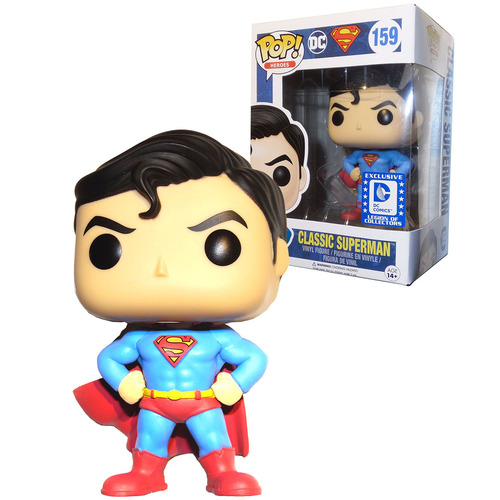 Funko POP! Heroes DC Superman #159 Classic Superman - DC Legion Of Collectors Exclusive - New, Mint Condition