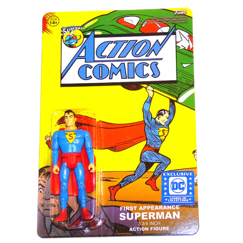 Funko First Appearance Superman - 3.75" Action Figurine - DC Legion Of Collectors Exclusive - New, Mint Condition