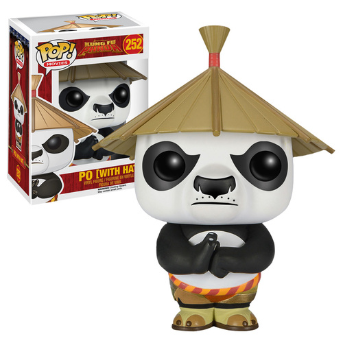 Funko POP! Kung Fu Panda Po (With Hat) #252 Brand New NMIB Condition VAULTED