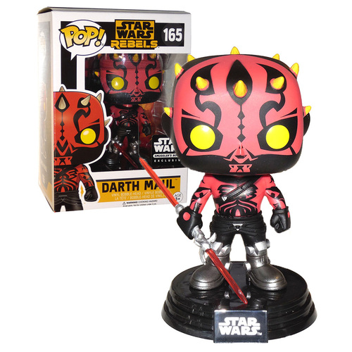 Funko POP! Star Wars Rebels Darth Maul Variant #165 EXCLUSIVE Mint Condition
