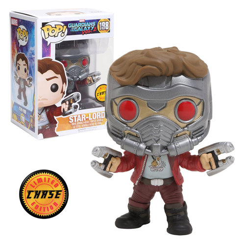 Funko POP! Marvel Guardians Of The Galaxy Vol 2 #198 Star-Lord - Limited Edition Chase - New, Mint Condition