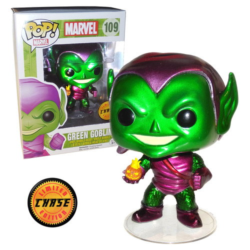 Funko POP! Marvel #109 Green Goblin (Metallic) - Limited Edition Chase - New, Mint Condition 