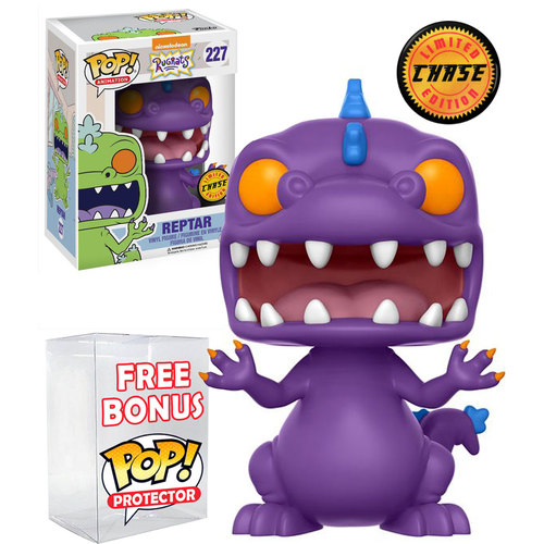 Funko POP! Animation Nickelodeon Rugrats #227 Reptar (Purple) - Limited Edition Chase - New, Mint Condition