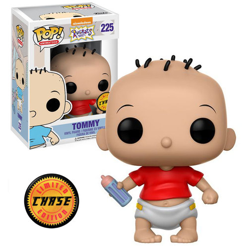 Funko POP! Limited Edition Chase Nickelodeon Rugrats #225 Tommy (Red Shirt & Bottle) New Mint