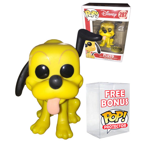 Funko POP! Disney #287 Pluto Disney Treasures EXCLUSIVE with Free POP Protector - New, Mint Condition