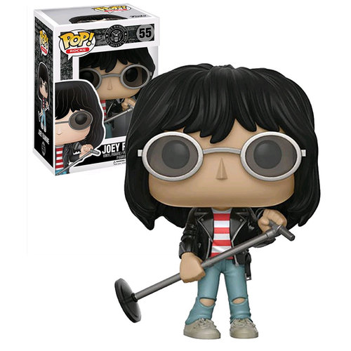 Funko POP! Rocks #55  Joey Ramone (The Ramones) with Microphone Stand New Mint