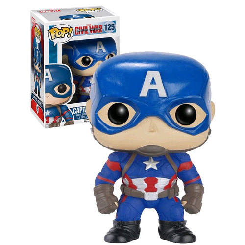 Funko POP! Marvel Civil War #125 Captain America - New, Mint Condition
