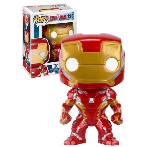 Funko POP! Marvel Civil War #126 Iron Man - New, Mint Condition