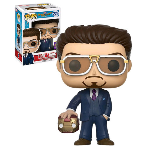 Funko POP! SDCC Comic-Con Exclusive Marvel Spider-man Homecoming #225 Tony Stark (Helmet) New Mint