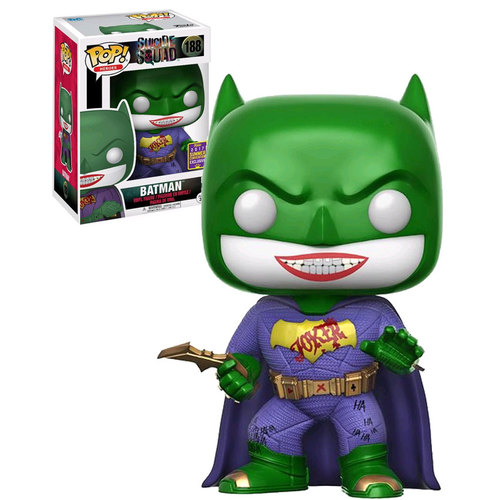 Funko POP! SDCC Comic-Con Exclusive DC Suicide Squad #188 Joker Batman New Mint Condition