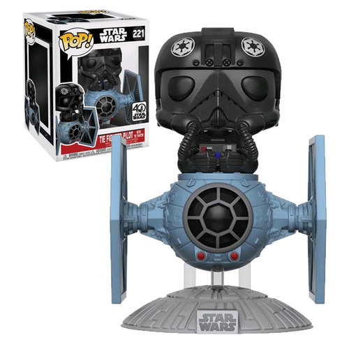 Funko POP! Star Wars POP! Deluxe #221 TIE Fighter With Pilot - New, Mint Condition