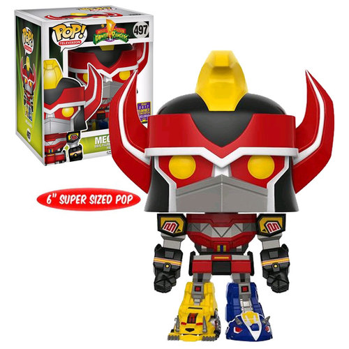 Funko POP! SDCC Comic-Con Exclusive Power Rangers #497 Megazord 6" Super Size New Mint Condition