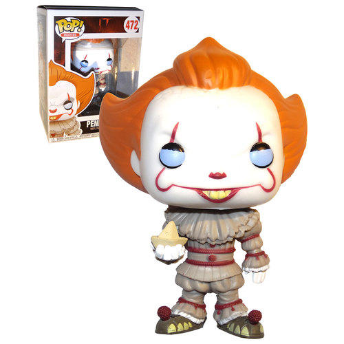 Funko POP! Movies 'It' (2017) #472 Pennywise (With Boat) - 2nd Release (Blue Eyes) - New, Mint Condition