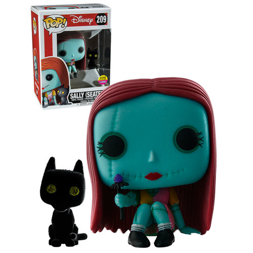 Funko POP! Disney The Nightmare Before Christmas #209 Sally Seated Glow/Flocked - New Mint