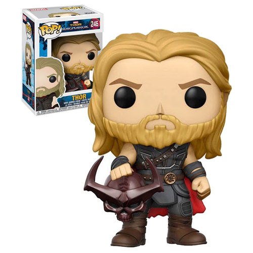 Funko POP! Marvel Thor 3 Ragnarok #246 - Thor (With Surtur's Head) - New, Mint Condition