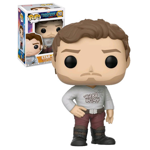 Funko POP! Marvel Guardians Of The Galaxy Vol. 2 #261 Star-Lord With Gear Shift Shirt - New, Mint Condition