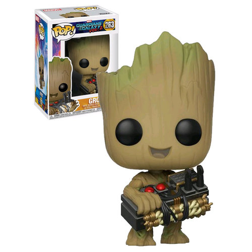Funko POP! Marvel Guardians Of The Galaxy Vol. 2 #263 Groot (With Bomb) - New, Mint Condition