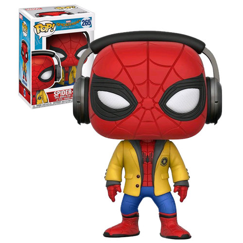 Funko POP! Marvel Spider-Man Homecoming #265 Spider-Man With Headphones - New, Mint Condition