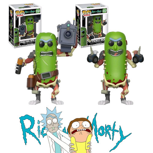 Funko POP! Animation Rick And Morty Pickle Rick Bundle (2 POPs) - New, Mint Condition