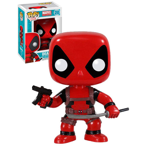 Funko POP! Marvel Universe #20 Deadpool (Sword & Gun) - New, Mint Condition