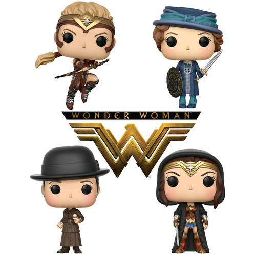 Funko POP! Heroes DC Wonder Woman Bundle (4 POPs) - New, Mint Condition