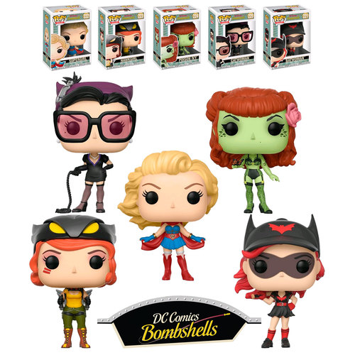 Funko POP! Heroes DC Comics Bombshells Series 2 Bundle (5 POPs) - New, Mint Condition