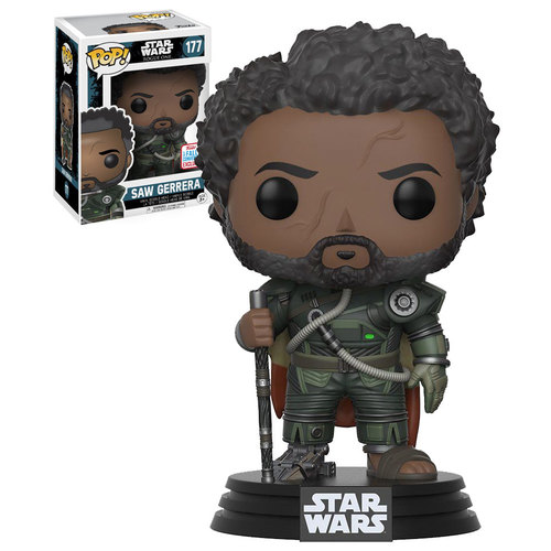 Funko Pop! Star Wars Rogue One #177 Saw Gererra (With Hair) - Funko 2017 New York Comic Con (NYCC) Limited Edition - New, Mint