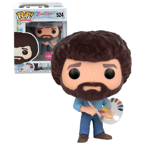 Funko POP! Television - Bob Ross The Joy Of Painting #524 Bob Ross (Flocked) - New, Mint Condition