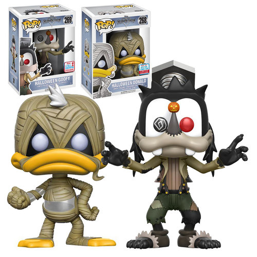 Funko Pop! Disney Kingdom Hearts #268 Halloween Donald & #269 Halloween Goofy - Funko 2017 New York Comic Con (NYCC) Limited Edition - New, Mint